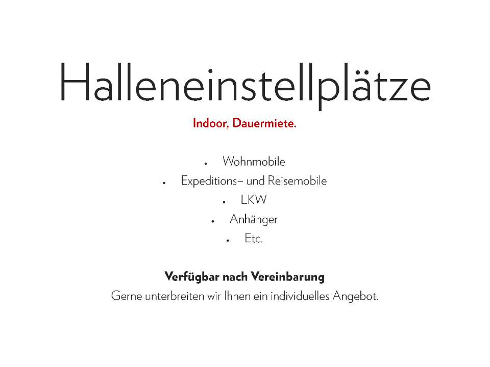 Detail Halleneinstellplaetze